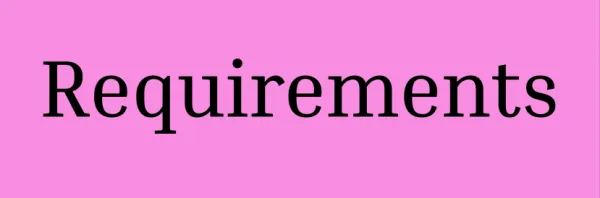 Project Harmony Requirements