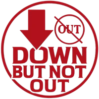 Down But Not Out logo