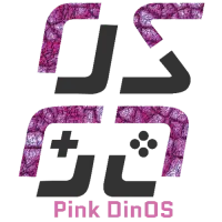 OSGG pink dinOS logo